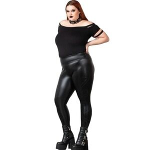 NWT Killstar Black Venom Leggings Size XL